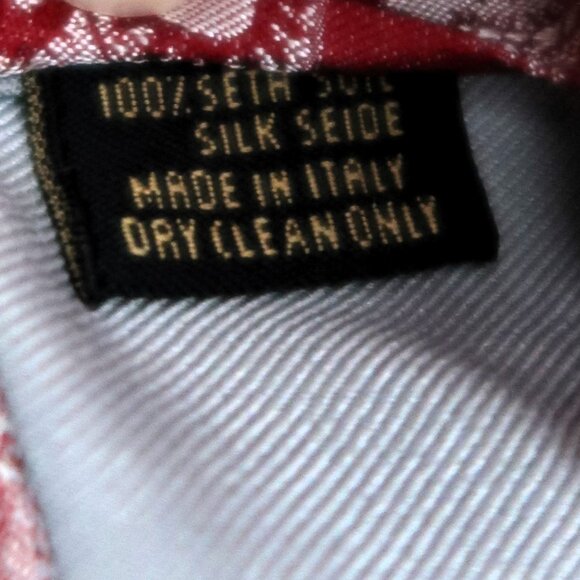 Linea by Louis Dell'Olio Men's Neck Tie Red and White - Picture 4 of 7